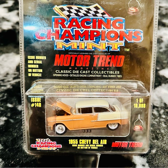 Racing Champions Mint Motor Trend Edition #140 1955 Chevy Bel Air Brown - Picture 2 of 7